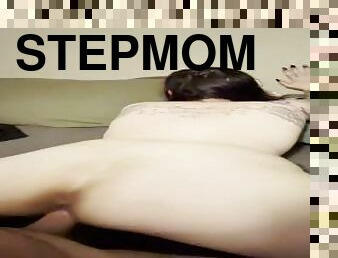 BBW stepmom MILF backshots in doggy his pov