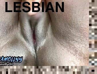 clito, énorme, ébène, lesbienne, jouet, compilation, fessée, sucer