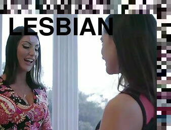 Gia paige and august ames try lesbian sex for the first time and enjoy it a lot
