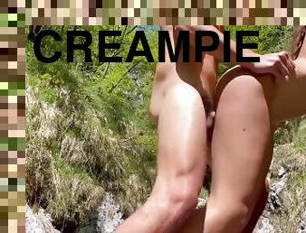 Massive cumshot on face and facial creampie compilation