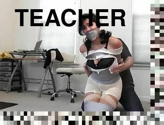 Taping The Shit Out Of The Latina Schoolteacher