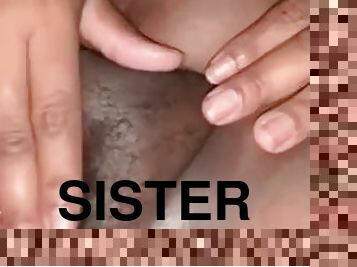 Making my girlfriend sister cum