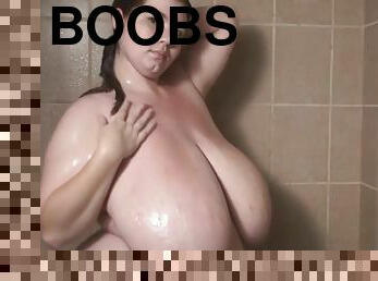 Huge Boobs - Baby Oil Massive Breasts