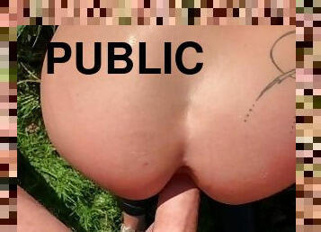 PUBLIC anal sen and pissing,cum on clothes