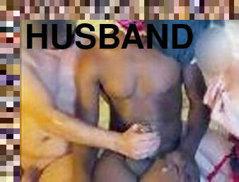 Part 2 Husband sharing wife with BBC Real Amateur Couple wants threesome DP double penetration