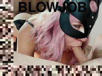 Hot Girl In Cat Mask Making Blowjob - Girlz .pro - Janewalker98