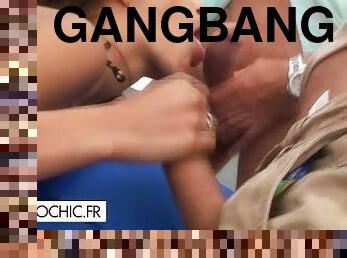 gros-nichons, levrette, orgie, anal, babes, ejaculation-sur-le-corps, hardcore, gangbang, chevauchement, seins