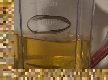My male's 1 liter piss challenge, it was difficult it but was delicious 07/13/2023