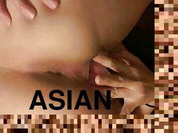 asiatisk, doggy-style, masturbation, orgasm, fitta-pussy, amatör, anal, fingerknull, slyna, thailändsk