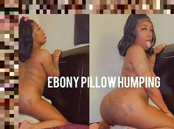 Horny Ebony Pillow Humping