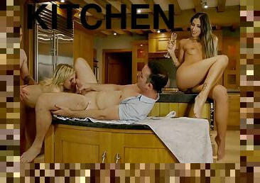 After The Pool, Swingers In The Kitchen Staged A Passionate Laid With Clea Gaultier
