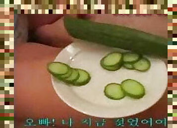 Korean Cucumber masturbation