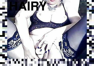webcam koroleva, white pantie, hairy pussy
