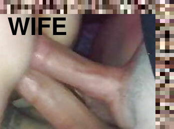 Sloppy Whore Wife Takes Both Our Dicks In Her Pussy
