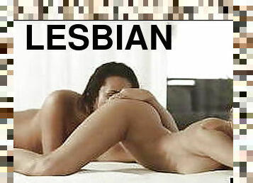 Lesbians lick each other&#039;s pussies to dripping wet orgasms