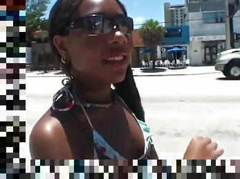 Winsome tattooed black teenage whore Cleopatra Hendrix got fucked in interracial XXX video