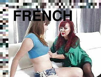 TRANSEROTICA Stunning Tgirl Jamie French Fucks Redhead MILF