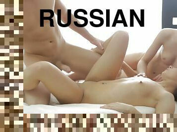 Two Russian Teens In Threesom ... Very Hot HD