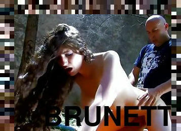 Hot Brunette Fucks In Forest - Kemaco Studio