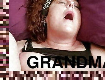 ბებია, ბებია-granny, მილფი, დედა, წითური, გაჟიმვა, ამერიკელი