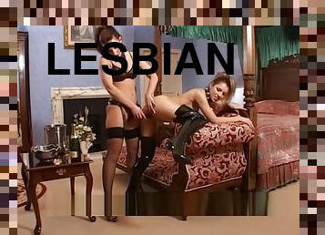 Lesbian Strap-on slave