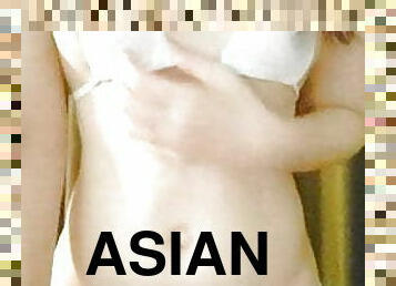 アジアの, 乳首, 自家製, 日本人, ビキニ, 微乳