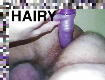 Fucking My Hairy Asshole With A Dildo