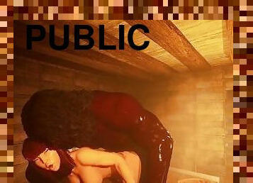 Fucking with stranger in the Sauna 3D