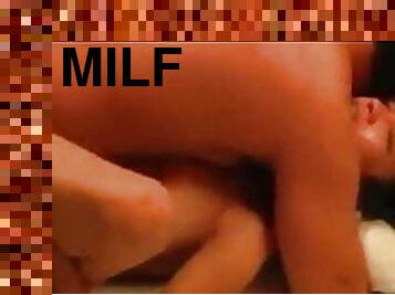 Craze homemade sex with brunette milf. Cum in mouth