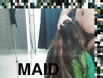 Maid Fantasy Fullfilled With Dirty Talks in Hindi