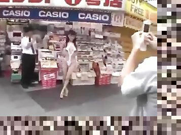 Walking semi-nude in Tokyo Streets