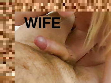 Wife plays with dick husband