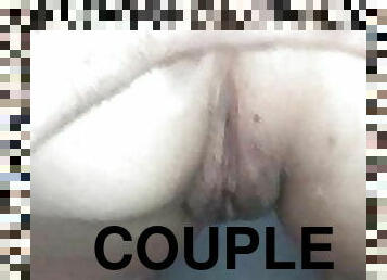 chubby couple homemade cream pie 