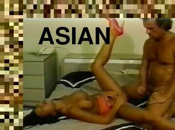 Petite Asian is fucked in her tiny asshole