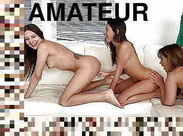 Amazing Amateur Lesbian Threesome - Ersties