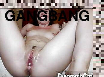 Teen Does First Gangbang