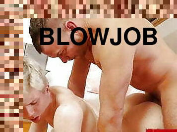 BRINGMEABOY Blonde Twink Riding Cris Denny After Blowjob