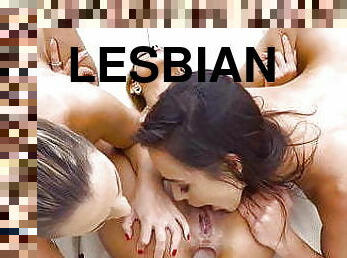 Veronica Leal&#039;s Hardcore Lesbian Anal Threesome DP, Pool Day