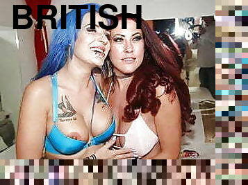 Gorgeous British sluts get gangbanged