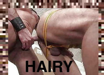 Hairy jockstrap hunk Jake Morgan raw fucked by hung daddy