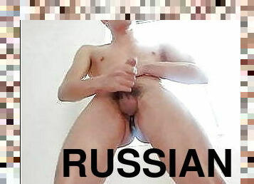 Young Russian cum