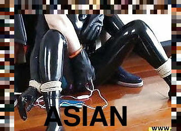 asien, masturbieren, orgamus, junge, japanier, massage, sadomasochismus, versaute, fetisch, latex