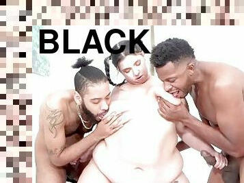 BIG BUTT LATINA TAKING 2 BLACK COCKS