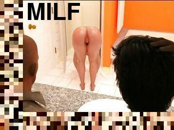 Lily of the Valley-Milf Mature Having Shower Big ass