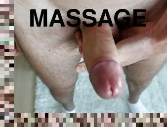 Balls massage leading to an orgasm