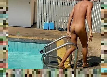 Naked swim in public pool and get caught(more in OLF)