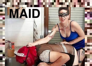 Harassments & Hardcore Ass Fuck For A Horny Sissy Maid