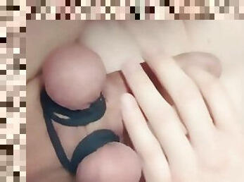 HORNY Man with BDSM Balls is DESPERATE to CUM after long EDGING and MOANS like a SLUT!