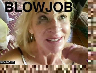 Tinder Hookup for a Facefuck 4K - Joanna Meadows - NaughtyJoJo - Blowjob & Facial MILF selfie vid