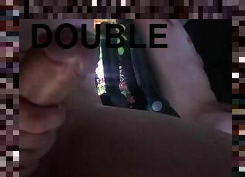 Masturbating in front of a mirror for double the viewing pleasure